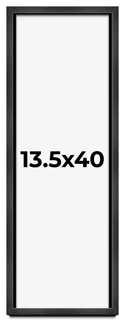 Panoramic Shadow Box 3/4" Depth Grey Picture Frame - UV Acrylic, Backing, Hanging Hardware